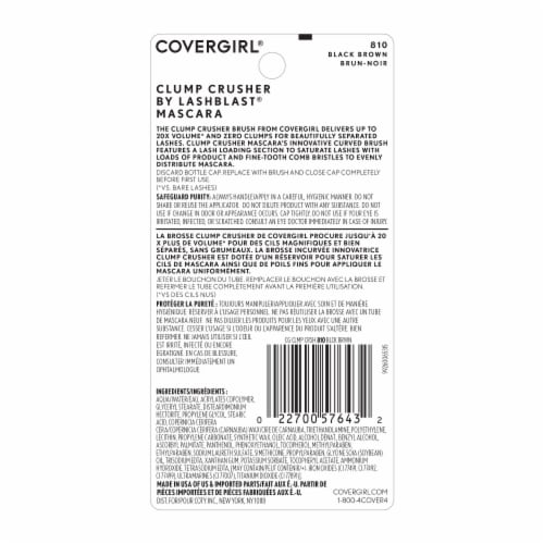 CoverGirl Clump Crusher by Lash Blast 810 Black/Brown Mascara Perspective: back