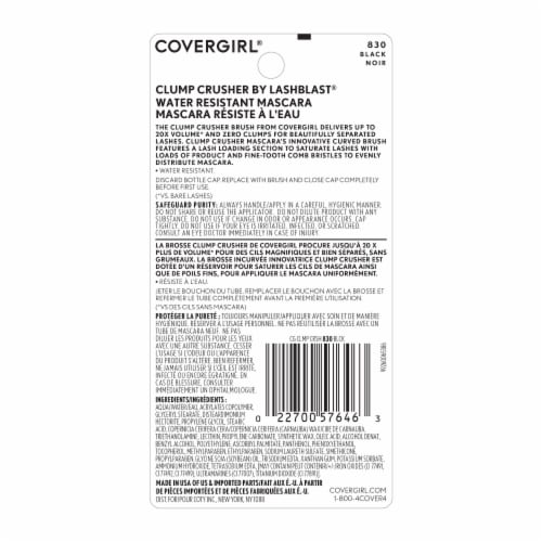 CoverGirl Clump Crusher by Lash Blast 830 Black Mascara Perspective: back