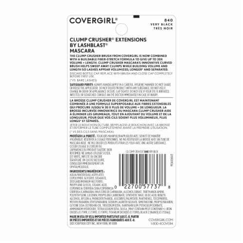 CoverGirl Clump Crusher Extensions by Lash Blast Mascara - 840 Very Black Perspective: back