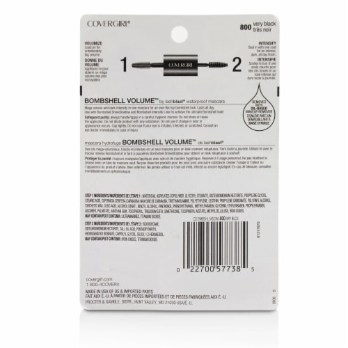 CoverGirl Bombshell Volume™ 800 Very Black Mascara Perspective: back