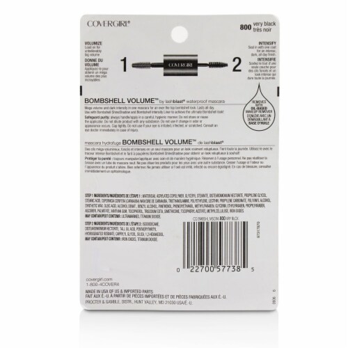CoverGirl Bombshell Volume™ 800 Very Black Mascara Perspective: back