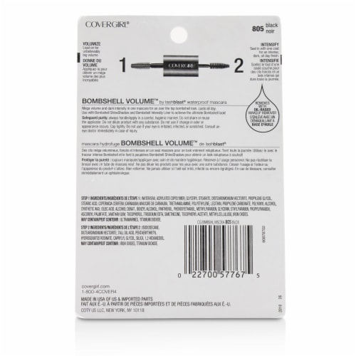 CoverGirl Bombshell Volume™ 805 Black Mascara Perspective: back