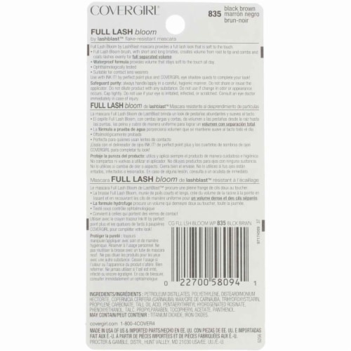 CoverGirl Full Lash Bloom Waterproof Mascara - 835 Black Brown Perspective: back