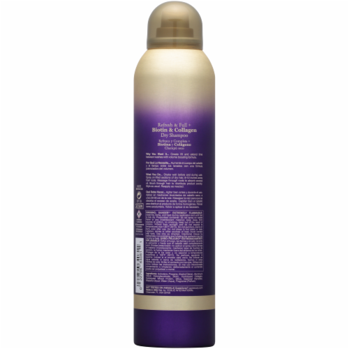 OGX Biotin & Collagen Dry Shampoo Perspective: back