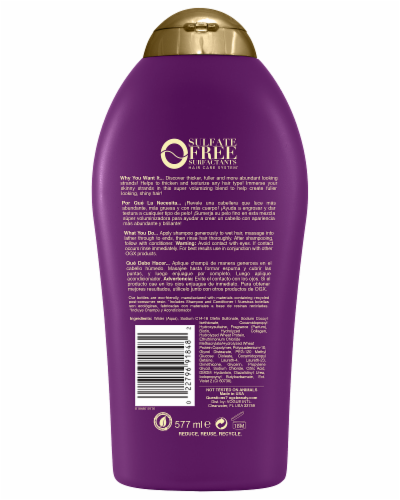 OGX® Thick & Full + Biotin & Collagen Shampoo Perspective: back