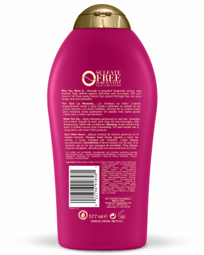 OGX Anti-Breakage + Keratin Oil Shampoo Perspective: back