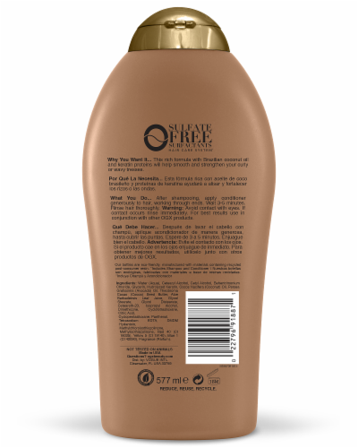 OGX Brazilian Keratin Conditioner Perspective: back