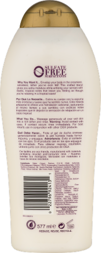 OGX Coconut Miracle Oil Body Wash Perspective: back