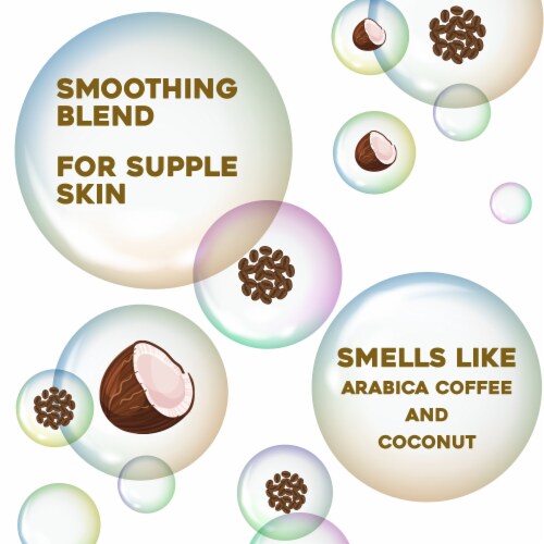 OGX Smoothing + Coconut Coffee Scrub & Wash Perspective: back