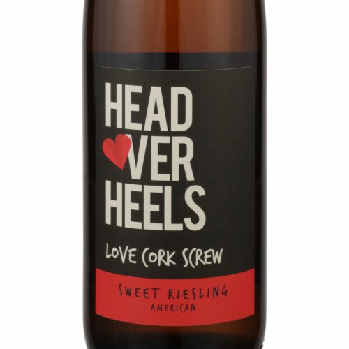 Love Cork Screw Sweet Riesling Head Over Heels Riesling Michigan White Wine Perspective: back