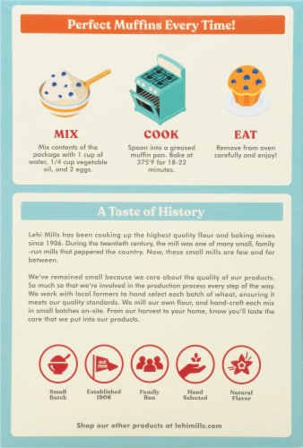 Lehi Blueberry Muffin Mix Perspective: back