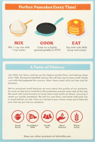 Lehi Roller Mills™ Original Whole Wheat Buttermilk Pancake Mix Perspective: back