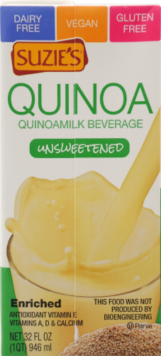 Suzie's Unsweetened Quinoamilk Beverage Perspective: back