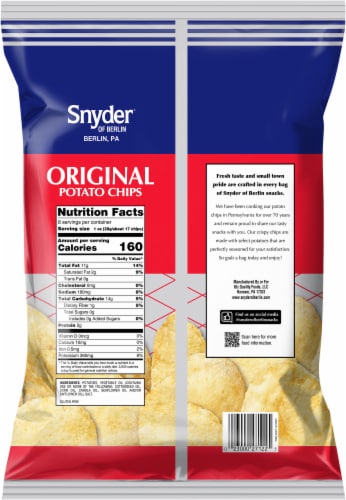 Snyder of Berlin® Original Potato Chips Perspective: back