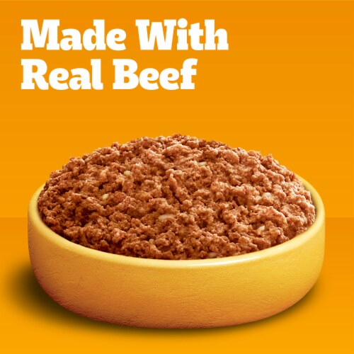 Pedigree Chopped Ground Dinner Beef Bacon Cheese Adult Wet Can Dog Food Perspective: back