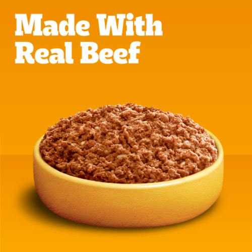 Pedigree Chopped Ground Dinner Adult Canned Soft Wet Dog Food Beef Bacon Cheese 22 oz Food 4 Less