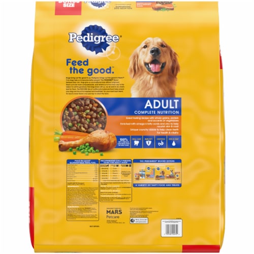 Pedigree® Adult Complete Nutrition Roasted Chicken Rice & Vegetable Flavor Dry Dog Food Perspective: back