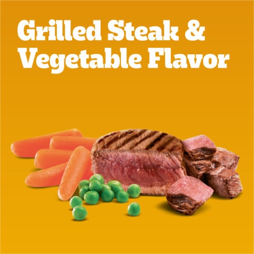 Pedigree Complete Nutrition Grilled Steak and Vegetable Flavor Small Dog Adult Dry Dog Food Perspective: back