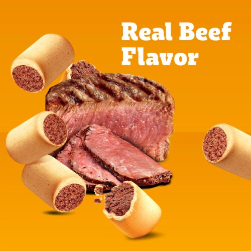 Pedigree Mini Jumbone Small Dog Treats, Beef Flavor, 21 oz. Bag Perspective: back