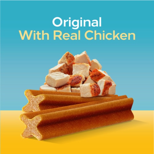 Pedigree Dentastix Original Adult Toy/Small Dog Dental Chew Dog Treats Chicken Flavor Value Pack Perspective: back