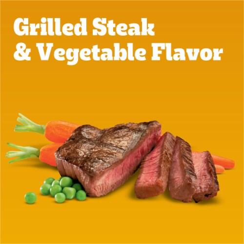 Pedigree Complete Nutrition Grilled Steak and Vegetable Flavor Adult Dry Dog Food Perspective: back
