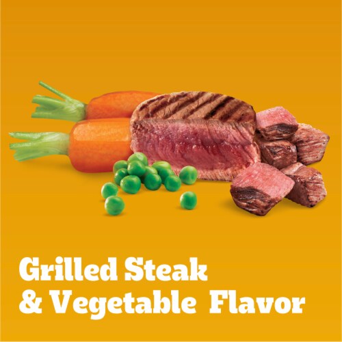 Pedigree MarroBites Steak & Vegetable Adult Dry Dog Food Perspective: back