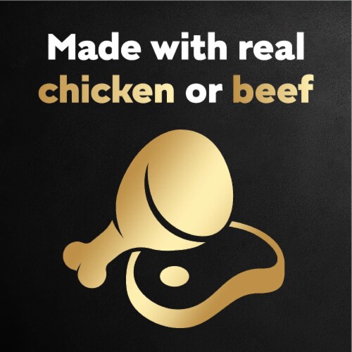 Cesar Filets in Gravy Filet Mignon and Rotisserie Chicken Wet Dog Food Variety Pack Mini-Pouches Perspective: back