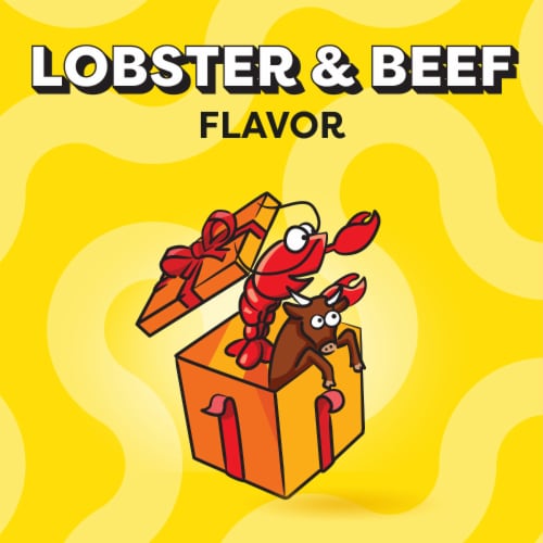 Temptations Birthday Adult Crunchy and Soft Cat Treats Lobster and Beef Perspective: back