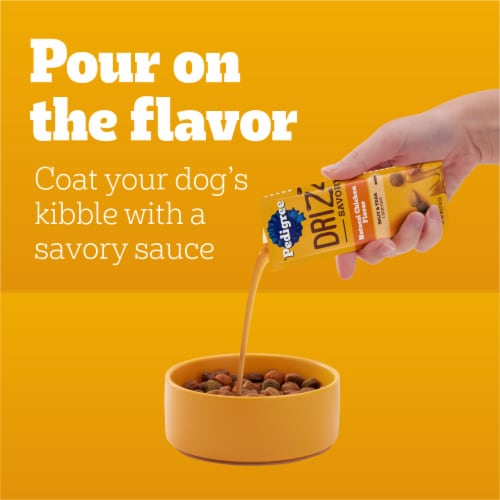 Pedigree Drizzlers Adult Wet Dog Savory Sauce Natural Chicken Flavor Perspective: back