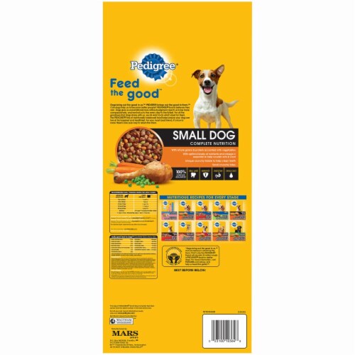 Pedigree Small Breed Dog Food Perspective: back