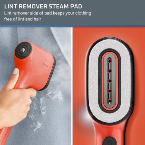 Rowenta Pure POP Handheld Garment Steamer - Red Perspective: back
