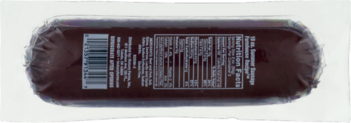 Hickory Farms Beef Summer Sausage Perspective: back