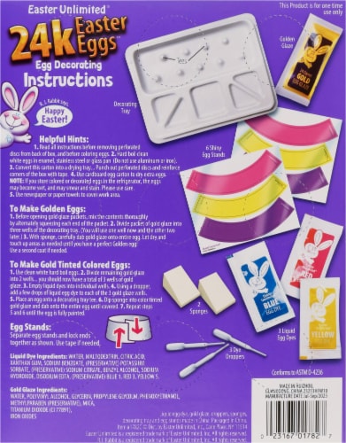 R.J. Rabbit™ 24k Easter Eggs™ Egg Decorating Kit Perspective: back