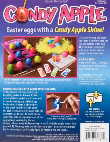 R.J. Rabbit Easter Unlimited® Candy Apple™ Easter Egg Dye Kit Perspective: back