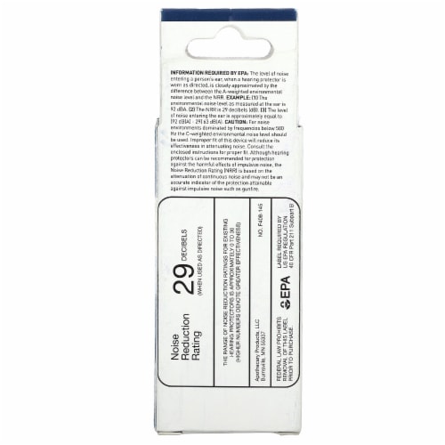 Flents® Protechs™ Quiet Please Foam Ear Plugs - 6 Pairs Perspective: back