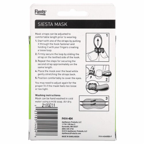Flents® Siesta Reusable Sleep Mask Perspective: back