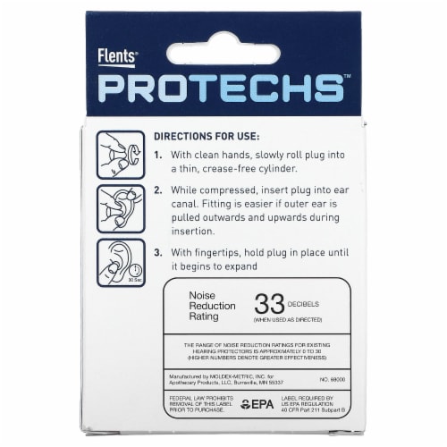 Flents® Protechs™ Quiet Please® Foam Ear Plugs Perspective: back