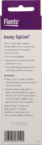 Flents® 2-Sided Finger Splints Perspective: back
