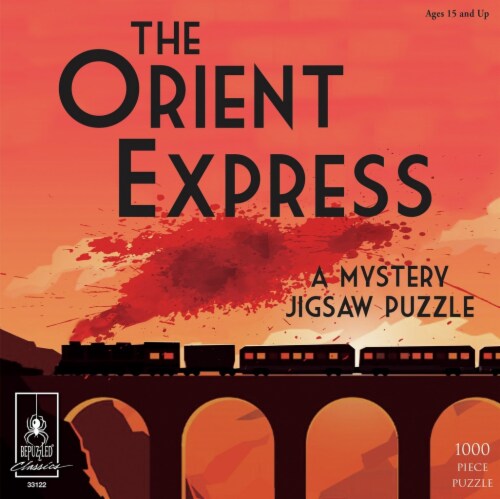 The Orient Express Classic Mystery Jigsaw Puzzle Perspective: back