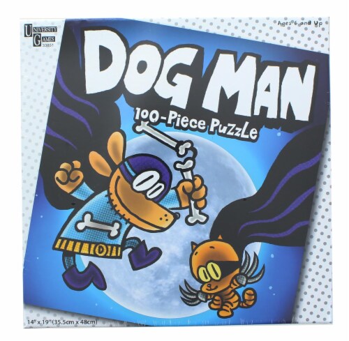 Dog Man/Cat Kid 100pc puzzle Perspective: back