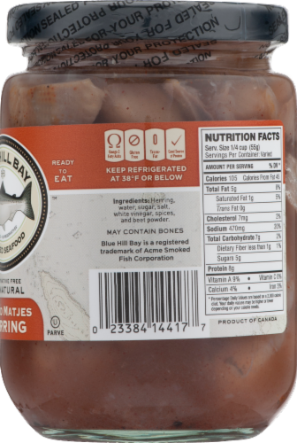 Blue Hill Bay All-Natural Spiced Matjes Herring Perspective: back