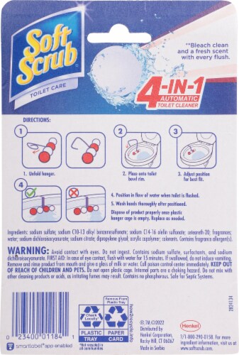 Soft Scrub® Toilet Care Alpine Fresh Mint Bleach Duo Pack Perspective: back