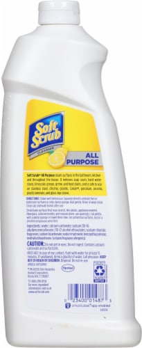Soft Scrub® Lemon Scent All Purpose Surface Cleanser Perspective: back
