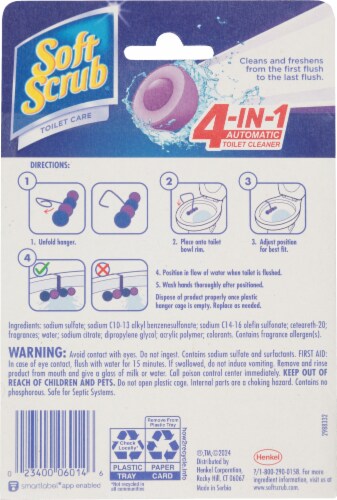 Soft Scrub® Toilet Care Rim Hangers Perspective: back
