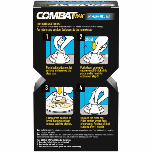 Combat Max® Ant Killing Gel Bait Perspective: back