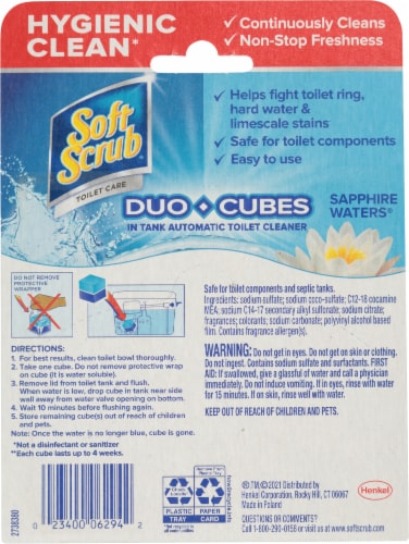 Soft Scrub Sapphire Waters Automatic Toliet Cleaner Perspective: back