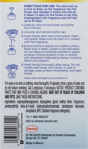 Renuzit Snuggle Linen Escape Flower Diffuser Perspective: back