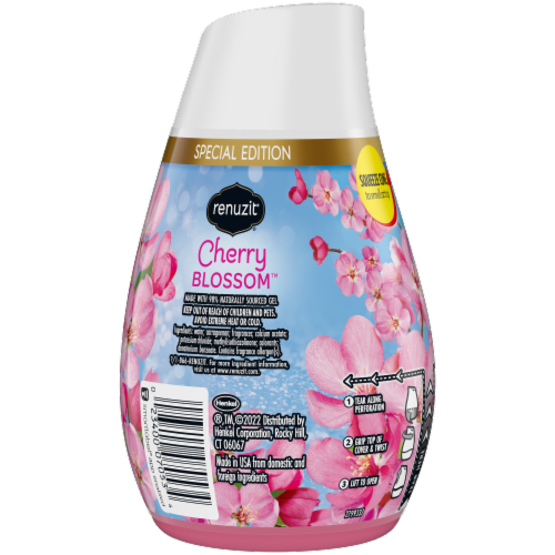 Renuzit® Cherry Blossoms Biodegradable Gel Air Freshener Perspective: back