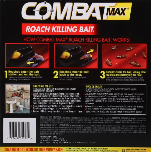 Combat Max® Large Roach Killing Bait Stations Perspective: back