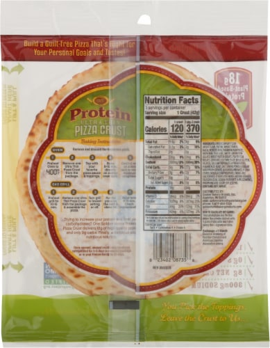 Golden Home Ultra Thin Protein Pizza Crust Perspective: back